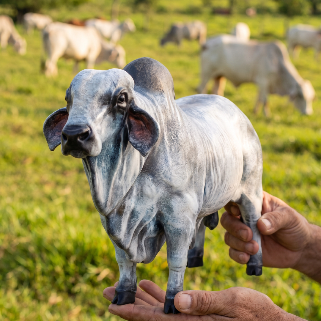 Toro Brahman - Escultura en Realismo